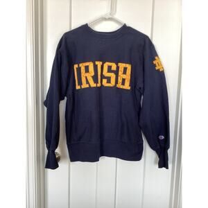 Vintage Champion reverse‎ weave Notre Dame Fighting Irish Sweatshirt  Size Large